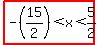 highlight%28-%2815%2F2%29%3Cx%3C5%2F2%29