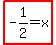 highlight%28-1%2F2=x%29