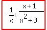 highlight%28-1%2Fx%2B%28x%2B1%29%2F%28x%5E2%2B3%29%29