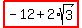 highlight%28-12%2B2%2Asqrt%283%29%29