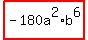 highlight%28-180a%5E2%2Ab%5E6%29