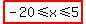 highlight%28-20%3C=x%3C=5%29