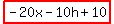 highlight%28-20x-10h%2B10%29