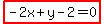 highlight%28-2x%2By-2=0%29