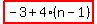 highlight%28-3%2B4%28n-1%29%29
