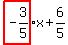 highlight%28-3%2F5%29x+%2B+6%2F5