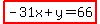 highlight%28-31x%2By=66%29