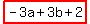 highlight%28-3a%2B3b%2B2%29