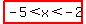 highlight%28-5%3Cx%3C-2%29