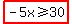 highlight%28-5x%3E=30%29