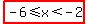 highlight%28-6%3C=x%3C-2%29