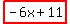 highlight%28-6x%2B11%29
