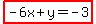 highlight%28-6x%2By=-3%29