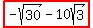highlight%28-sqrt%2830%29-10sqrt%283%29%29