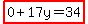 highlight%280%2B17y=34%29