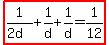 highlight%281%2F%282d%29%2B1%2Fd%2B1%2Fd=1%2F12%29