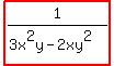 highlight%281%2F%283x%5E2y-2xy%5E2%29%29