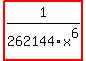 highlight%281%2F262144x%5E6%29