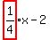 highlight%281%2F4%29x+-+2