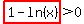 highlight%281-ln%28x%29%29%3E0