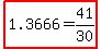 highlight%281.3666+=+41%2F30%29