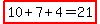highlight%2810%2B7%2B4=21%29