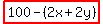 highlight%28100-%282x%2B2y%29%29