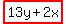 highlight%2813y%2B2x%29