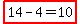 highlight%2814-4=10%29