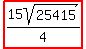 highlight%2815sqrt%2825415%29%2F4%29