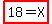 highlight%2818+=+X%29