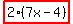 highlight%282%287x-4%29%29+