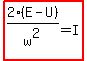 highlight%282%28E-U%29%2Fw%5E2=I%29