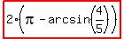 highlight%282%28pi-arcsin%284%2F5%29%29%29
