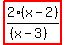 highlight%282%28x-2%29%2F%28%28x-3%29%29%29