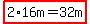 highlight%282%2A16m+=32m%29