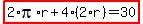 highlight%282%2Api%2Ar%2B4%282%2Ar%29=30%29