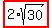 highlight%282%2Asqrt%2830%29%29