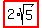highlight%282%2Asqrt%285%29%29