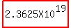 highlight%282.3625X10%5E19%29