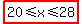 highlight%2820%3C=x%3C=28%29