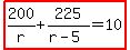 highlight%28200%2Fr%2B225%2F%28r-5%29=10%29