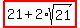 highlight%2821%2B2%2Asqrt%2821%29%29