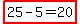 highlight%2825-5=20%29