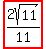 highlight%282sqrt%2811%29%2F11%29