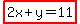 highlight%282x%2By=11%29