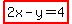 highlight%282x-y=4%29