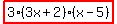 highlight%283%283x%2B2%29%28x-5%29%29