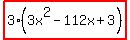 highlight%283%283x%5E2-112x%2B3%29%29
