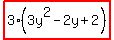highlight%283%283y%5E2-2y%2B2%29%29